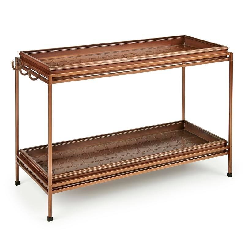 Double Boot Tray with Stand by Good Directions - circles