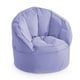 preview thumbnail 6 of 12, Urban Shop Kids Canvas Bean Bag Chair, Multiple Colors Purple