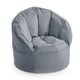preview thumbnail 12 of 12, Urban Shop Kids Canvas Bean Bag Chair, Multiple Colors Grey