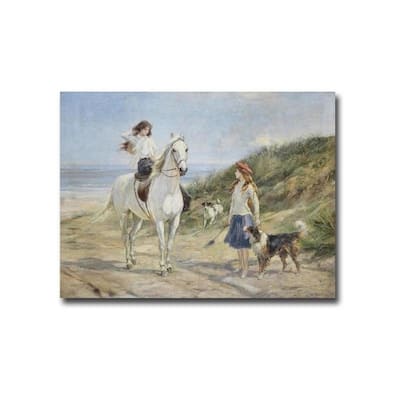 Holiday Time, 1933 by Heywood Hardy Gallery Wrapped Canvas Giclee Art (18 in x 24 in, Ready to Hang) - Multi-color