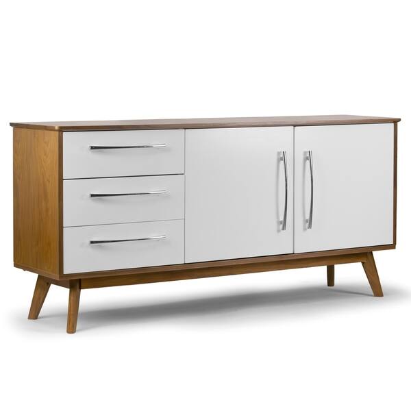 Alva White Walnut Finish Wood Scandinavian Style Alva White Walnut Finish Wood Scandinavian Style