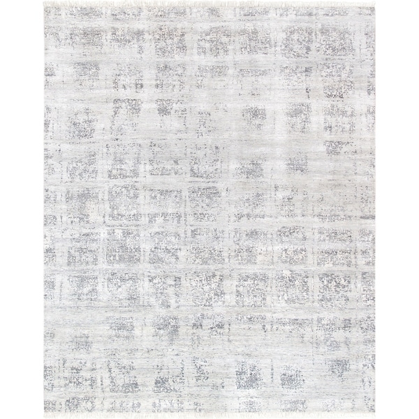 Pasargad Modern Collection Hand-Knotted Bamboo Silk Area Rug- 8' X 10' - 8' x 10'