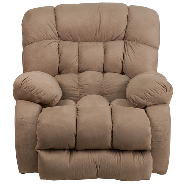 Sylmar Taupe Microfiber Softsuede Rocking Recliner Chair