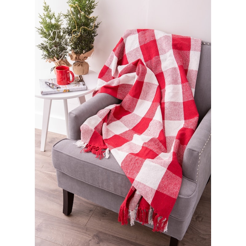 DII Buffalo Check Decorative Throw
