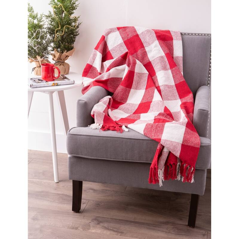 DII Buffalo Check Decorative Throw