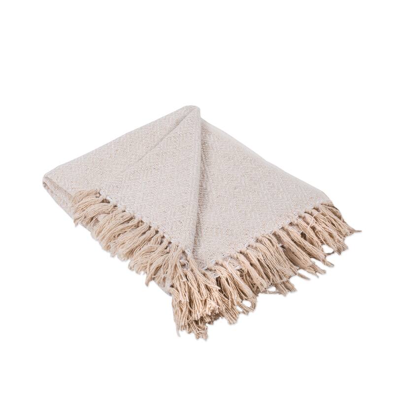 DII Diamond Decorative Throw - White