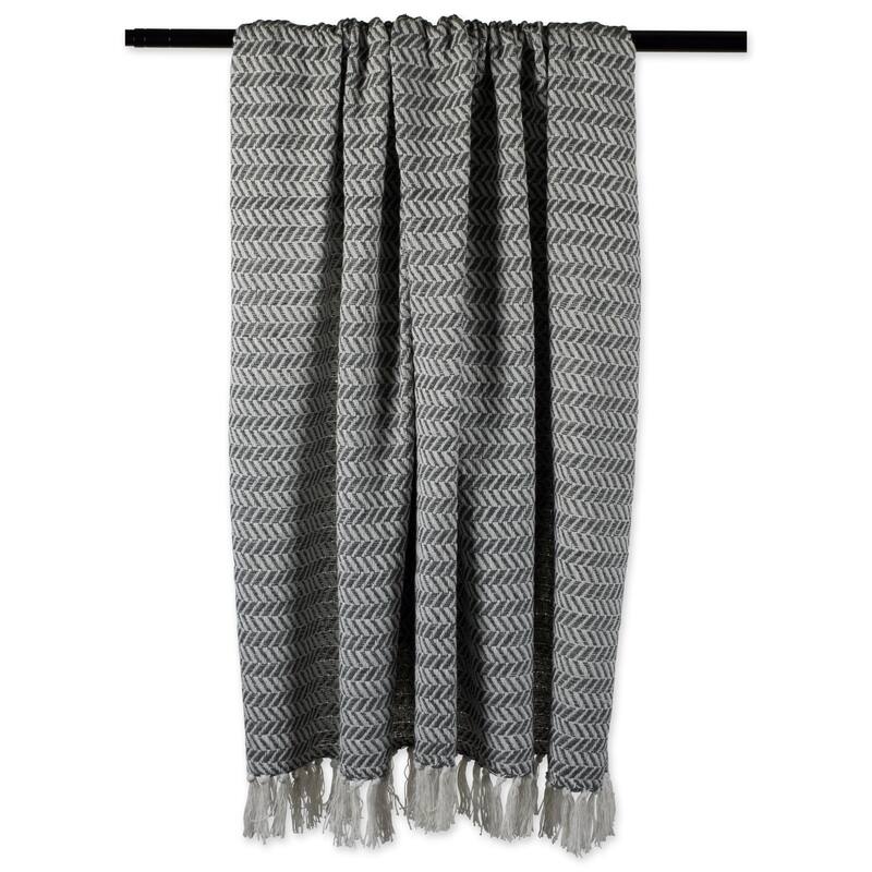 DII Herringbone Chevron Decorative Throw - Full