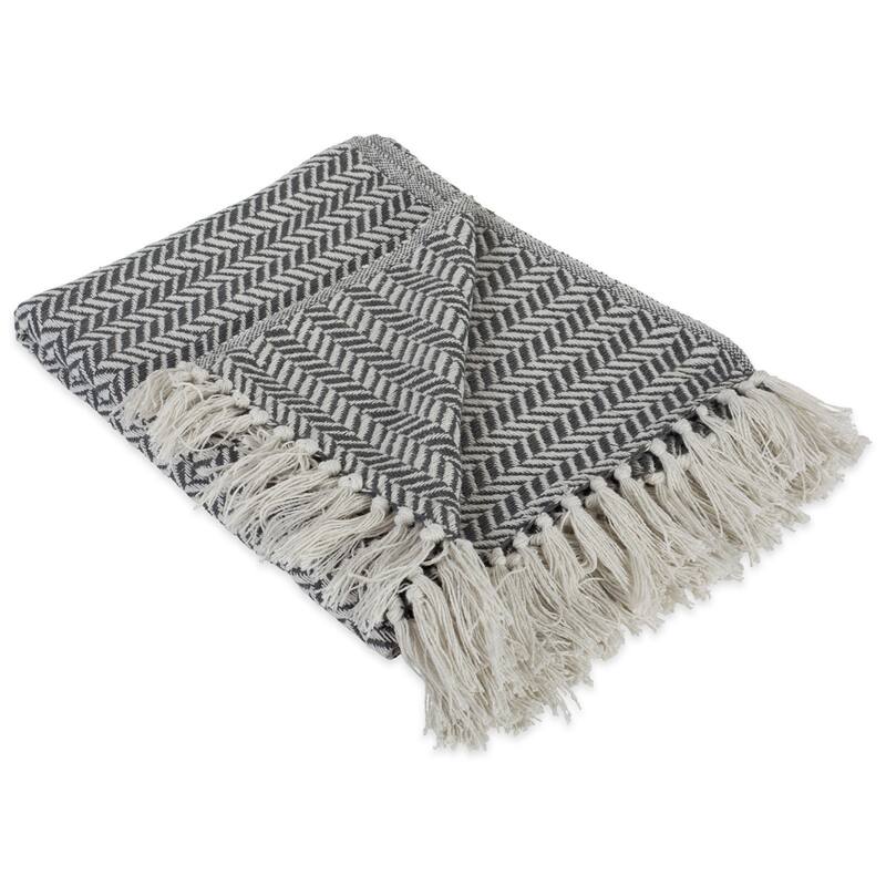 DII Herringbone Chevron Decorative Throw - Full