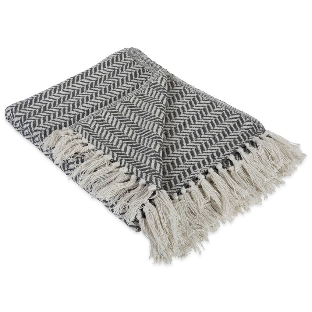DII Herringbone Chevron Decorative Throw - Full