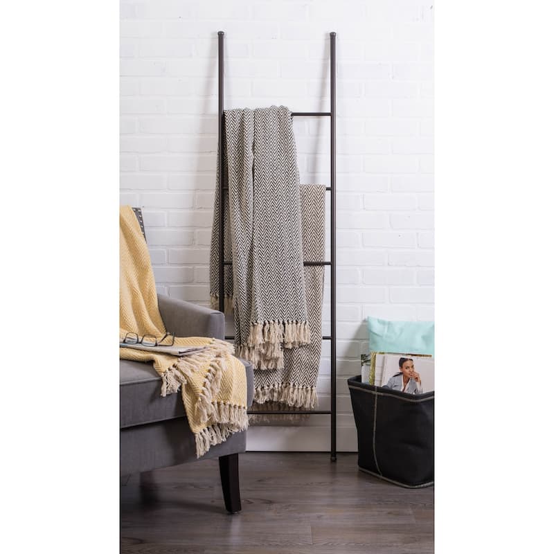 DII Handloom Chevron Decorative Throw