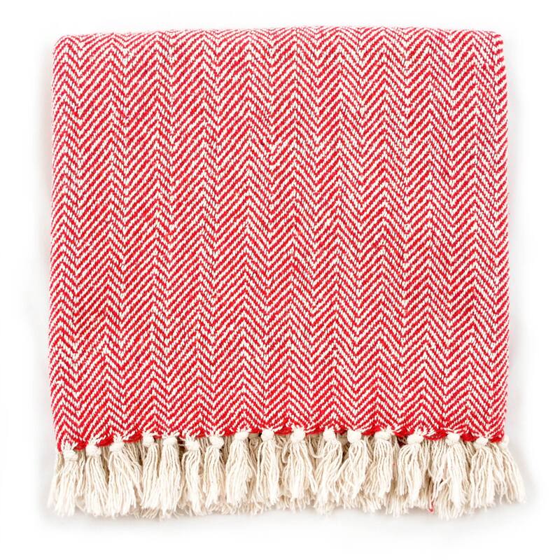 DII Handloom Chevron Decorative Throw