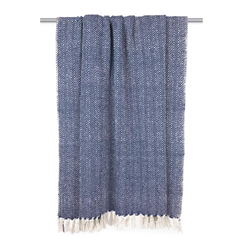 DII Handloom Chevron Decorative Throw