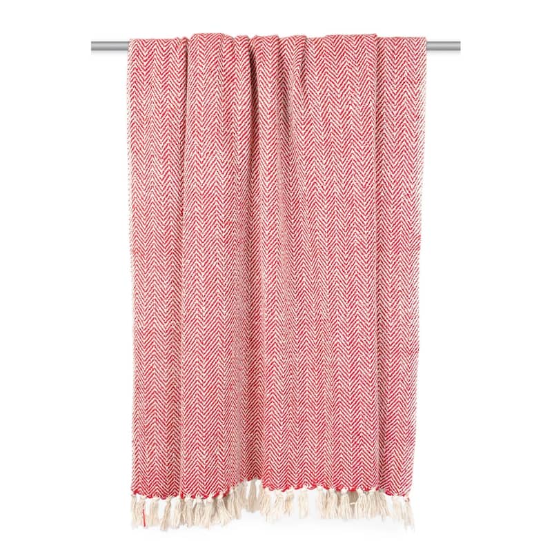 DII Handloom Chevron Decorative Throw
