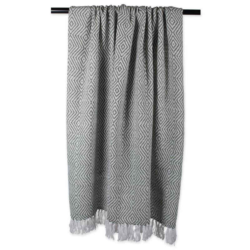 DII X-Diamond Geometric Decorative Throw