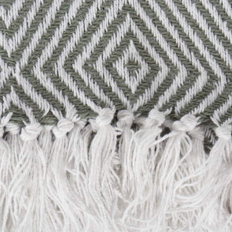 DII X-Diamond Geometric Decorative Throw