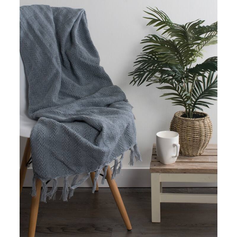 DII X-Diamond Geometric Decorative Throw