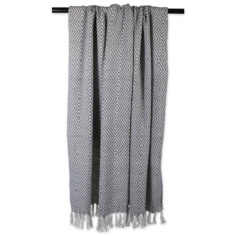 DII X-Diamond Geometric Decorative Throw