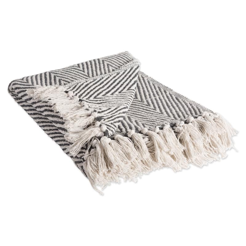 DII X-Diamond Geometric Decorative Throw - Mineral - Chevron