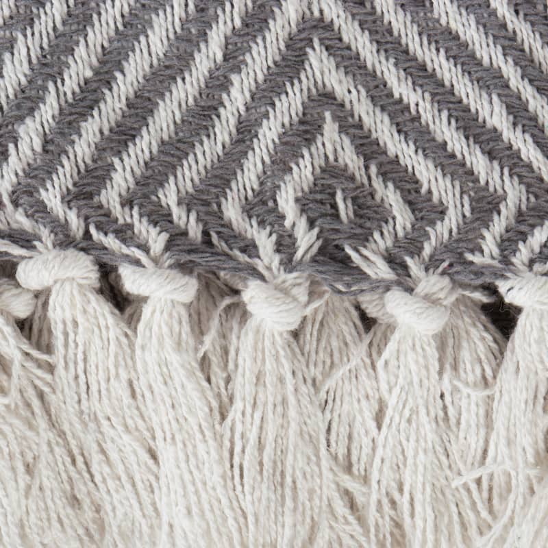 DII X-Diamond Geometric Decorative Throw