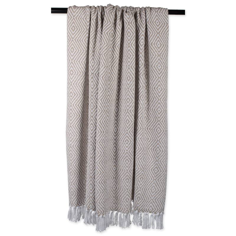 DII X-Diamond Geometric Decorative Throw