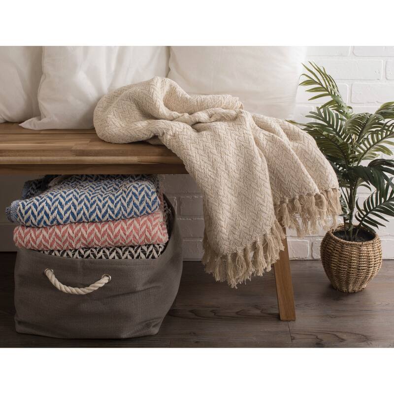 DII X-Diamond Geometric Decorative Throw