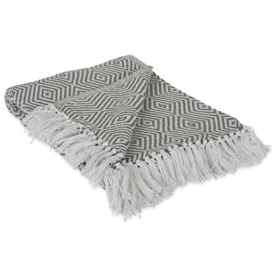 DII X-Diamond Geometric Decorative Throw