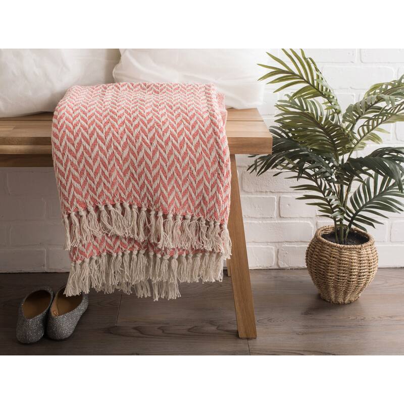 DII X-Diamond Geometric Decorative Throw