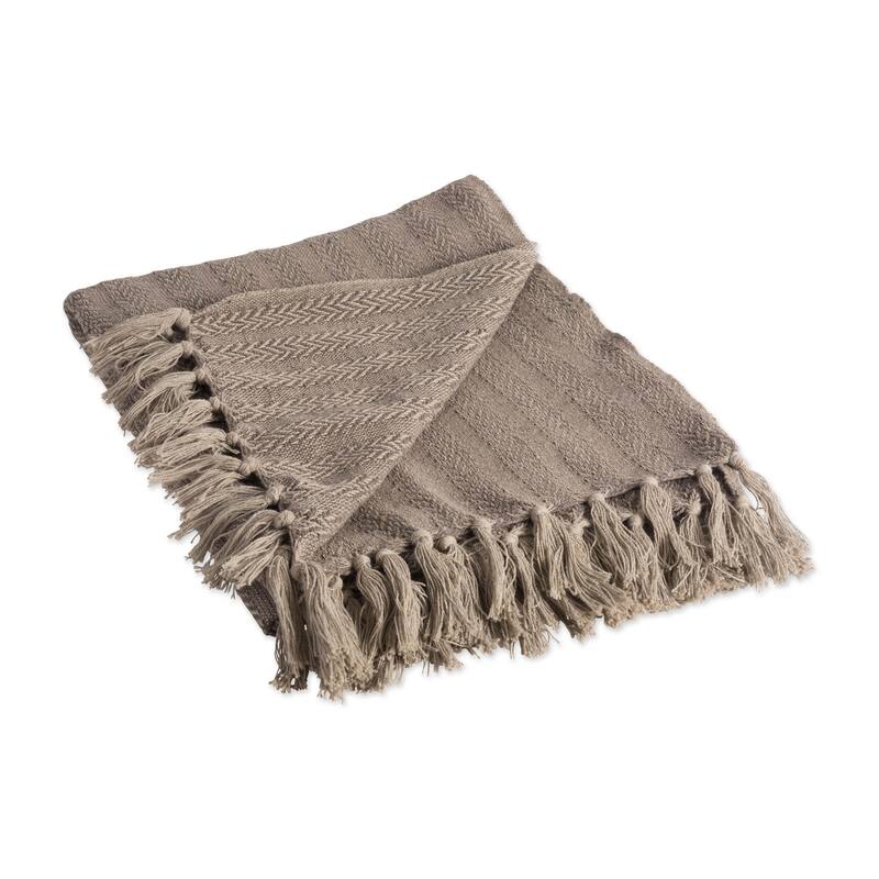 DII X-Diamond Geometric Decorative Throw - Stone - Textured