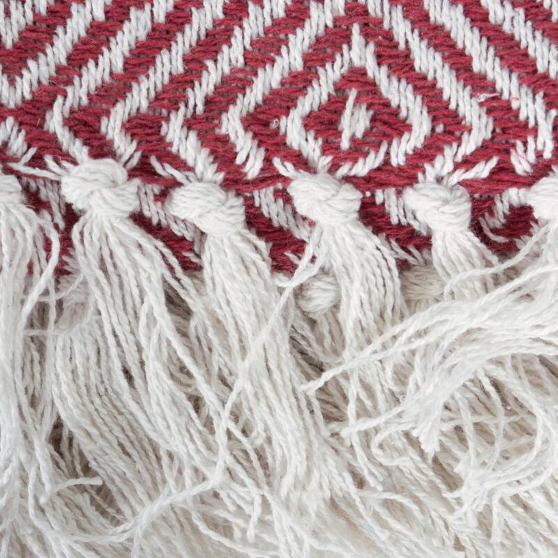 DII X-Diamond Geometric Decorative Throw