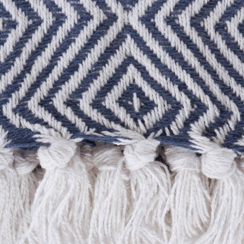 DII X-Diamond Geometric Decorative Throw