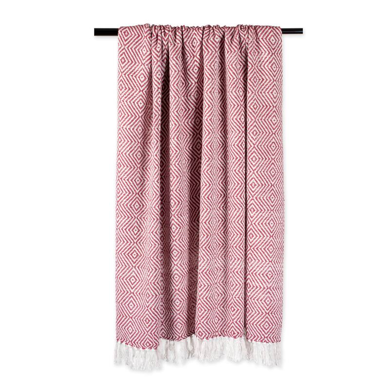 DII X-Diamond Geometric Decorative Throw