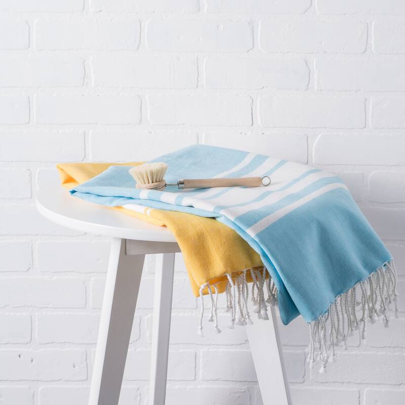 DII Variated Stripe Decorative Fouta Towel