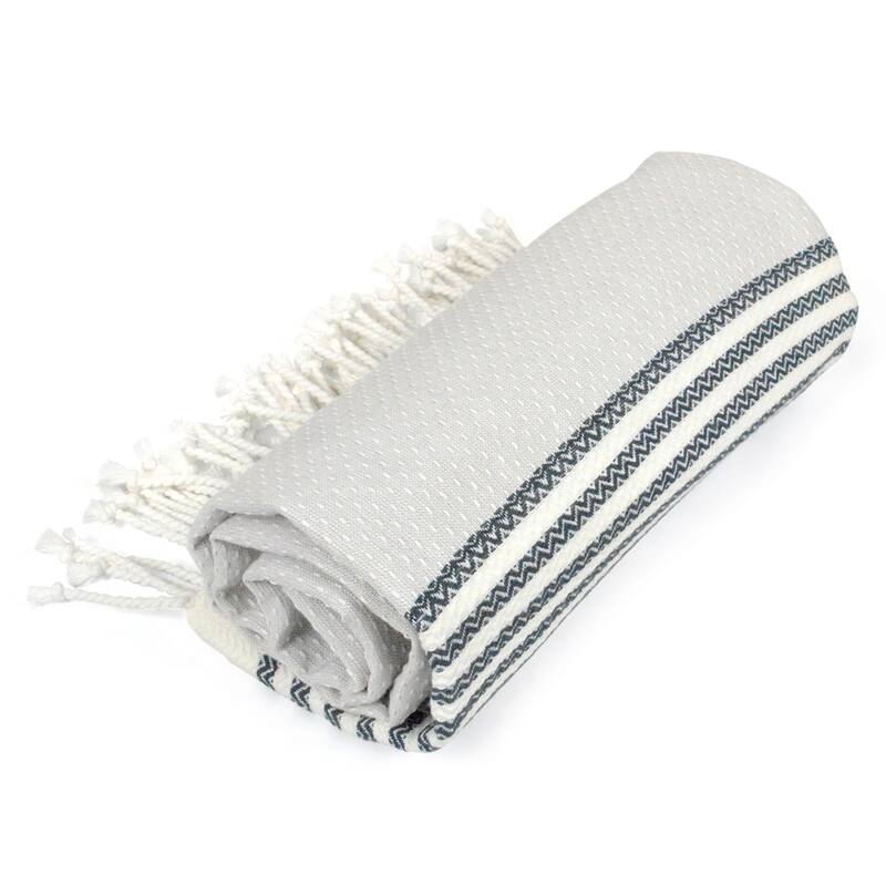 DII Variated Stripe Decorative Fouta Towel
