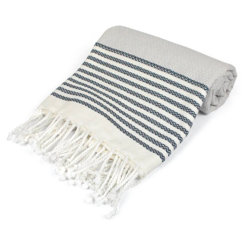 DII Variated Stripe Decorative Fouta Towel