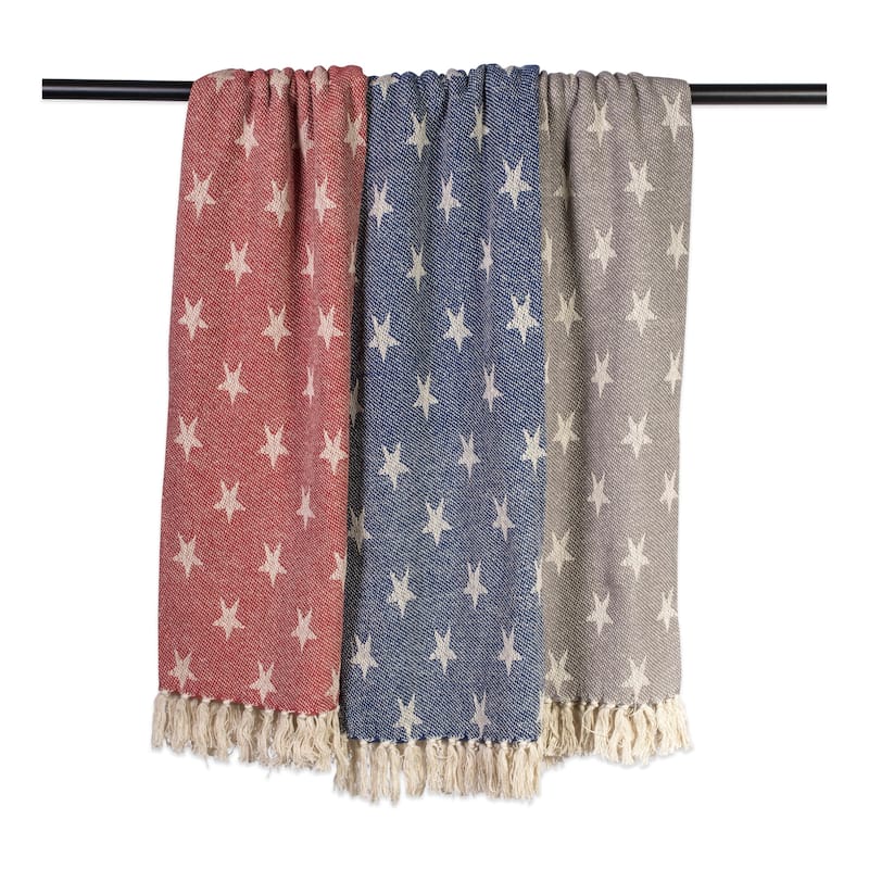 DII Patriotic Stars Decorative Throw - Full