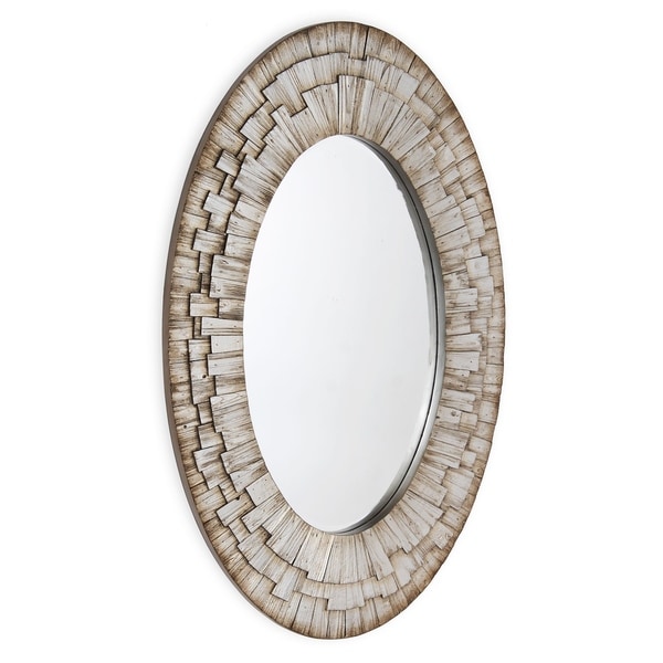 Stella Oval Wall Mirror - Antique Silver - A/N