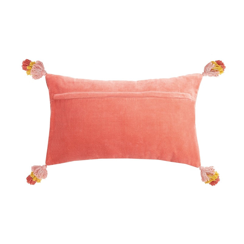 Dream Tassels Embroidered Pillow By Peking Handicraft