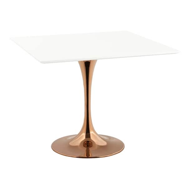 Lippa 36 Square Dining Table Rose White Free Lippa 36 Square Dining Table Rose White Free