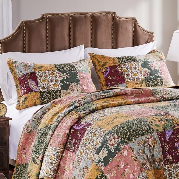 Greenland Home Fashions Antique Chic King Size 3 Piece Quilt Set On Sale Overstock 2521006