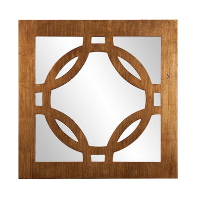 Allan Andrews Felicity Square Wood Frame Wall Mirror - N/A