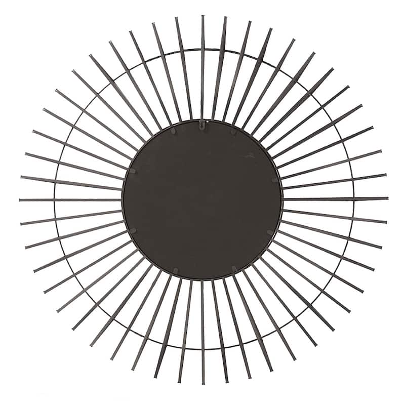Allan Andrews Kenton Sunburst Iron Frame Wall Mirror - 42 x 42