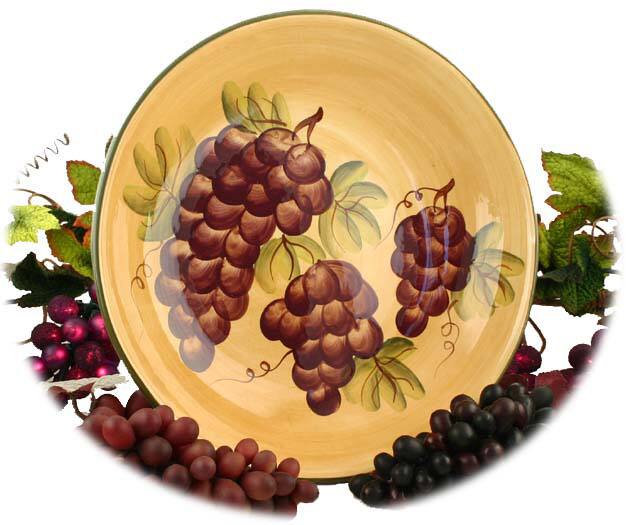 Sonoma Hand-painted Large Pasta/Salad/Fruit Bowl