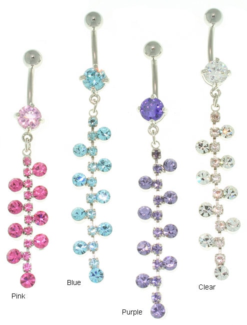 CGC Bubble Gem Chain Belly Barbell