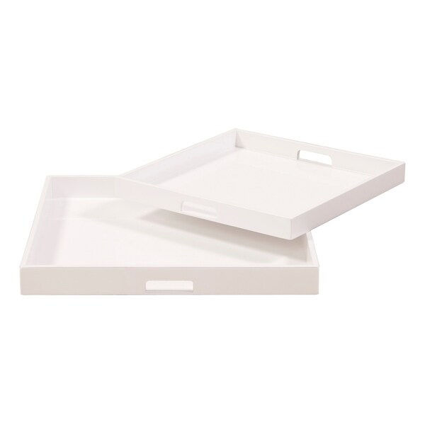 square wooden tray
