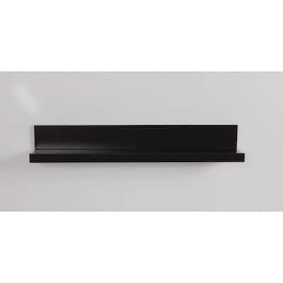 InPlace 24-inch Black Ledge Shelf