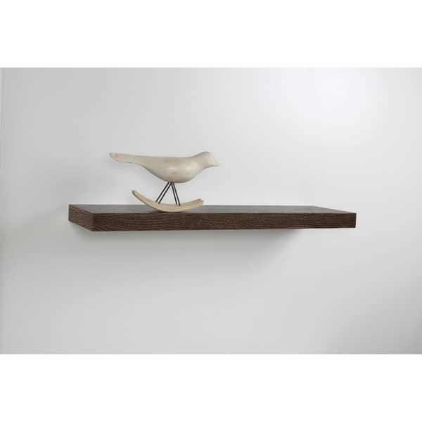 InPlace 35inch Oak Floating Shelf Bed Bath & Beyond 25321094