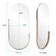 preview thumbnail 6 of 5, Dante Contemporary Oval Wall Mirror