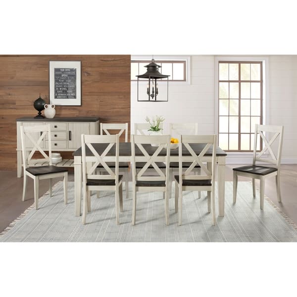 slide 2 of 6, Simply Solid Cumberland Solid Wood 10-piece Dining Collection