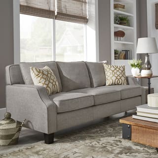Modern Contemporary Living Room Furniture Sets Online At Parklee Grey Linen Tailored Track Arm Sofa And Seating By Inspire Q Clic