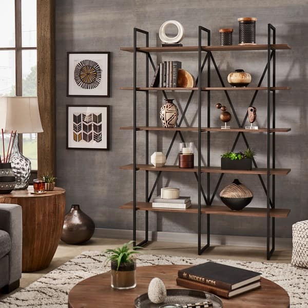 Buy Hand Crafted Walnut Bookshelf, Rustic Shelf, Walnut Shelves